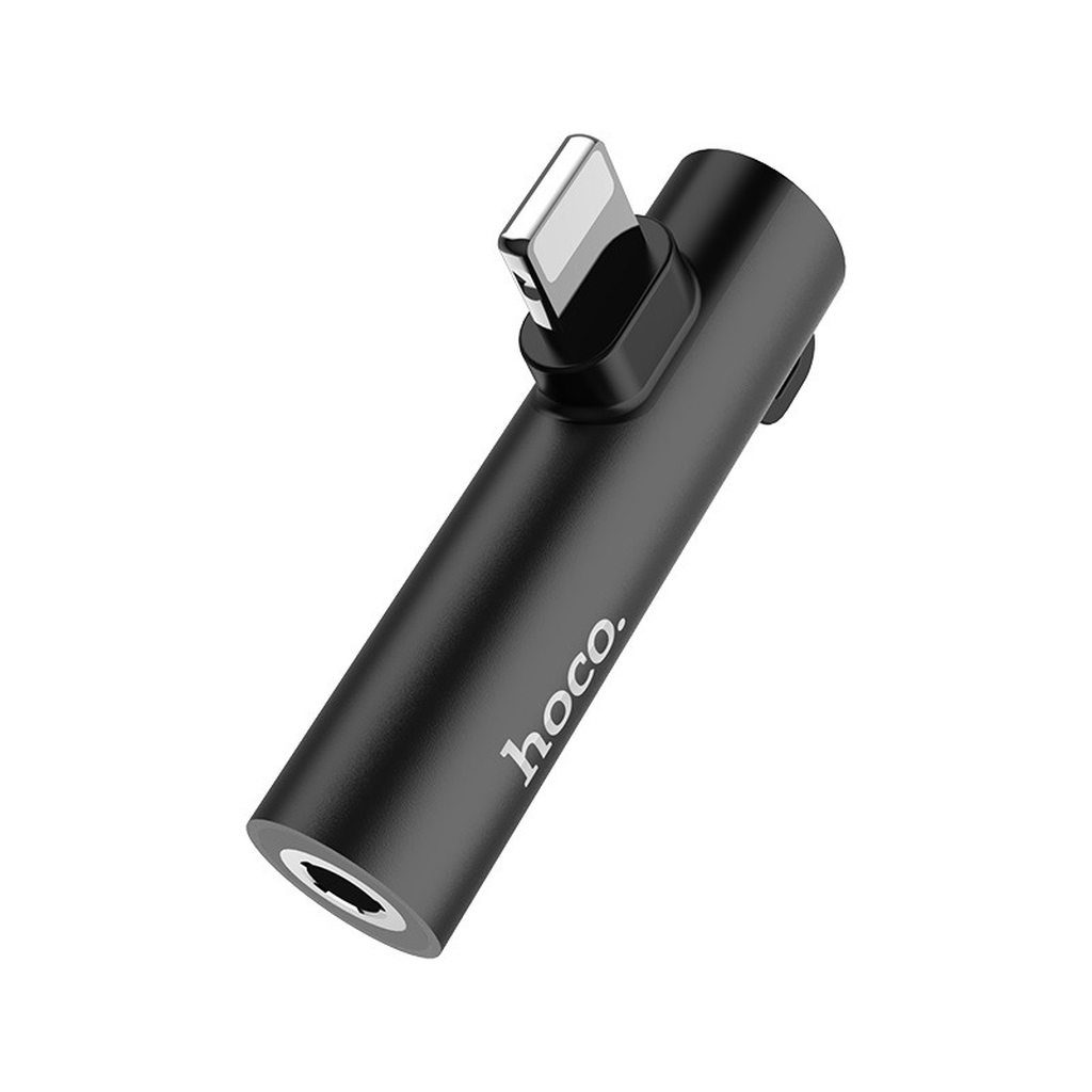 CỔNG CHUYỂN LS21 GỒM 1 KHE CẮM CHÂN LIGHTNING VÀ 1 JACK 3.5MM - HOCO CHÍNH HÃNG