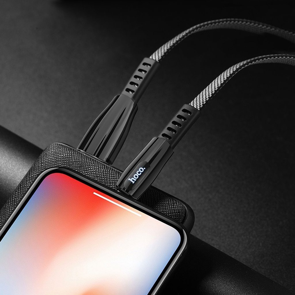 CÁP SẠC NHANH HOCO U70 DÒNG 2.4A ĐẦU LIGHTNING DÀI 1.2M - CHÍNH HÃNG