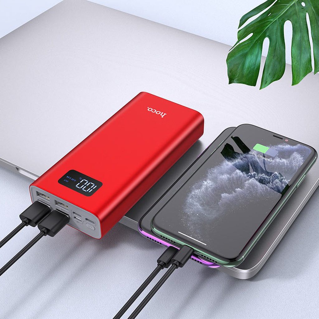 SẠC DỰ PHÒNG CAO CẤP HOCO J46A / 20000MAH 4 CỔNG RA - CHÍNH HÃNG