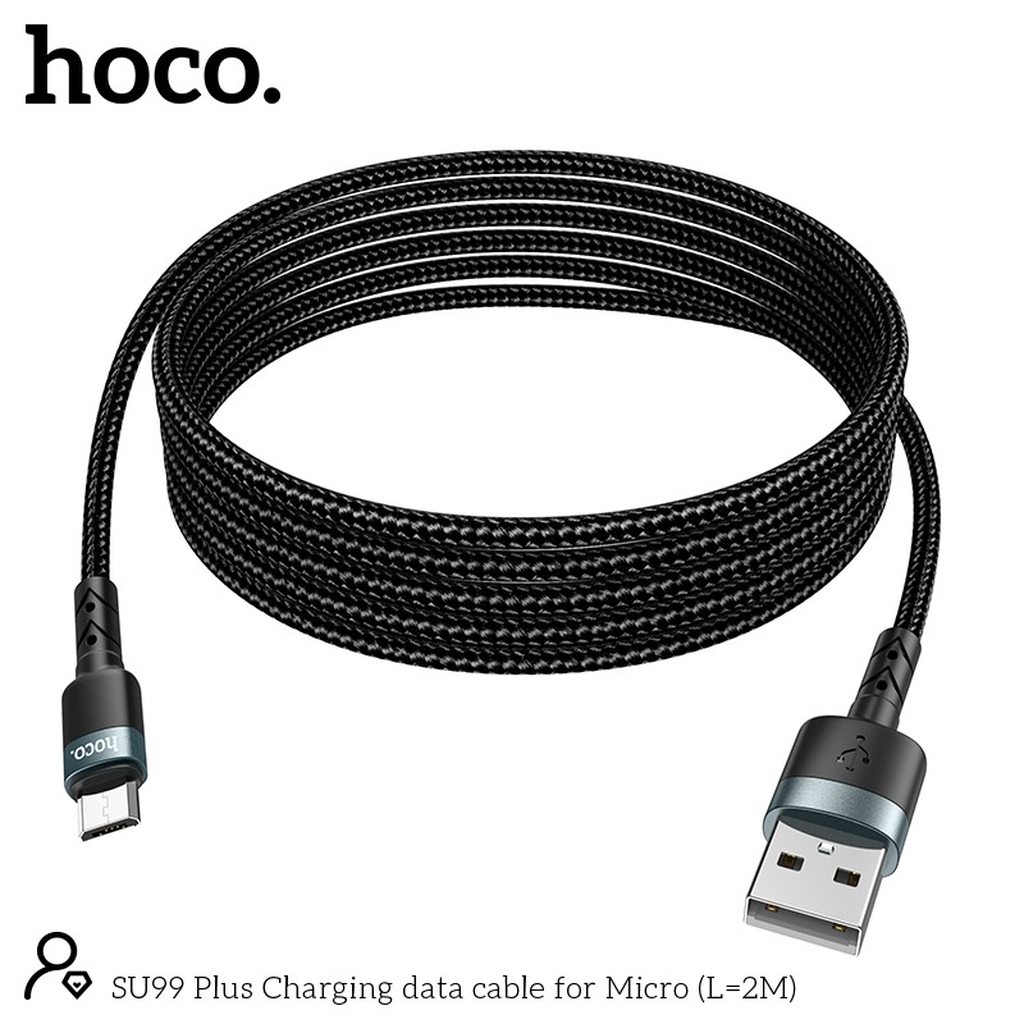 CÁP SẠC NHANH HOCO SU99 PLUS LIGHTNING DÒNG 2.4A DÀI 2M - CHÍNH HÃNG