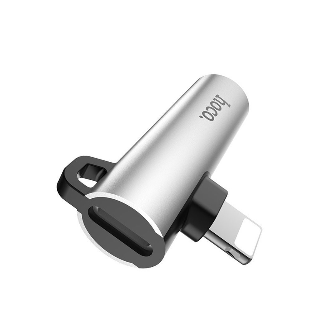 CỔNG CHUYỂN LS21 GỒM 1 KHE CẮM CHÂN LIGHTNING VÀ 1 JACK 3.5MM - HOCO CHÍNH HÃNG