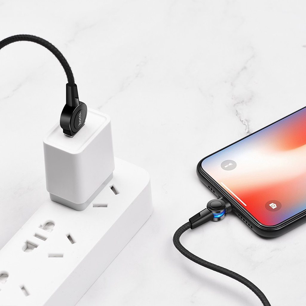 CÁP SẠC NAM CHÂM HOCO S8 ĐẦU LIGHTNING DÀI 1.2M - CHÍNH HÃNG