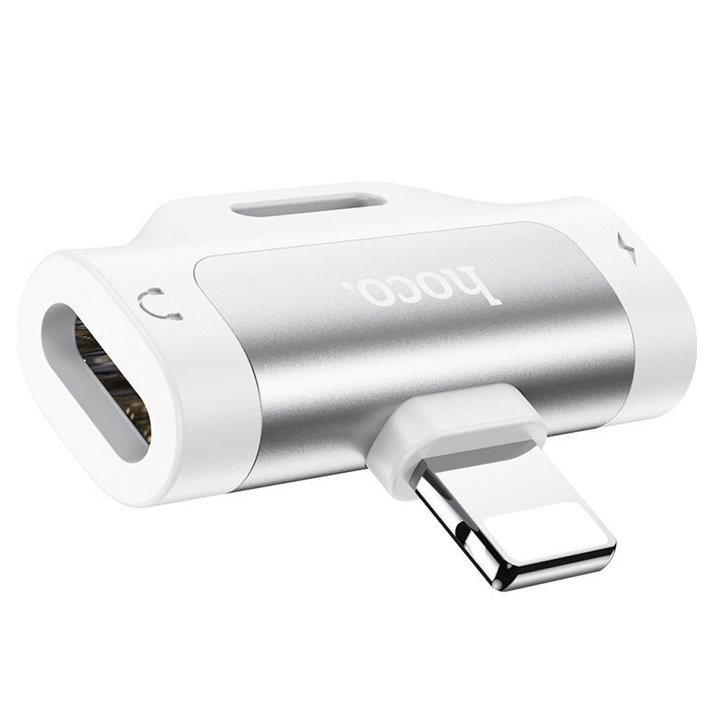 CỔNG CHUYỂN LS31 GỒM 2 KHE CẮM CHÂN LIGHTNING - HOCO CHÍNH HÃNG