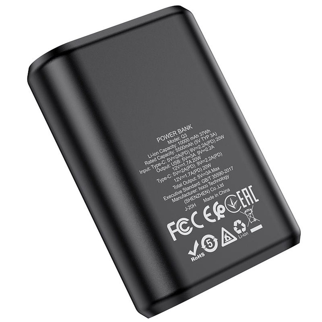 SẠC DỰ PHÒNG CAO CẤP HOCO Q3 / 10000MAH CỔNG RA SẠC NHANH PD 20W / QC3.0 - CHÍNH HÃNG