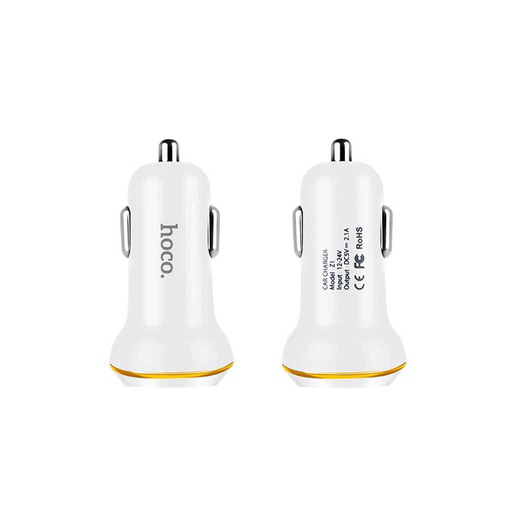 TẨU SẠC ÔTÔ Z1 / 2 CỔNG 2.1A - HOCO CHÍNH HÃNG
