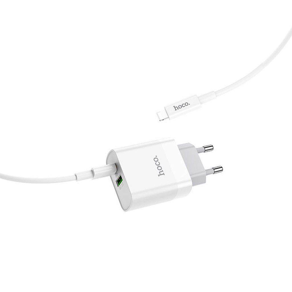 BỘ SẠC NHANH HOCO C80A PD LIGHTNING 3.1A / 20W / QC 3.0 - CHÍNH HÃNG