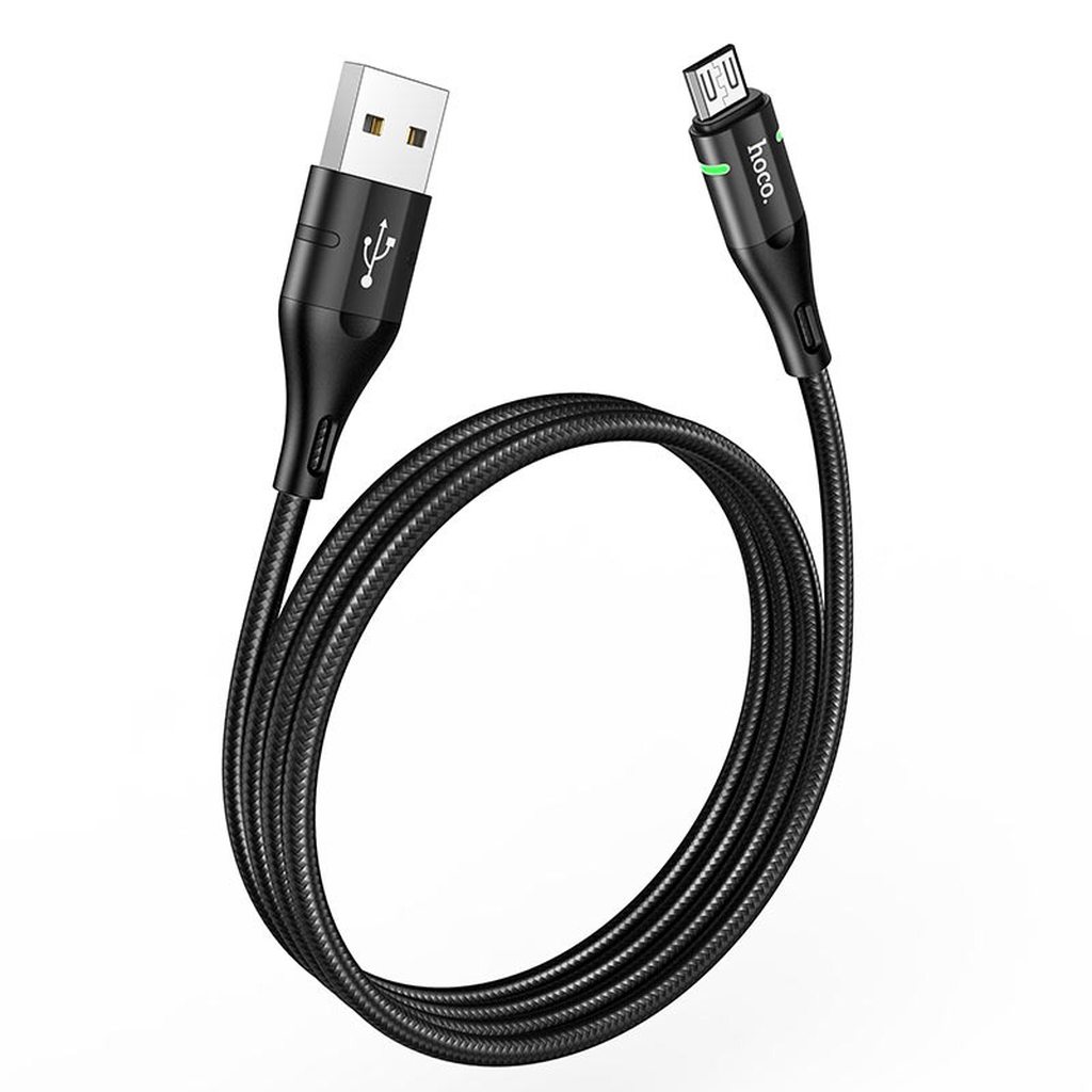 CÁP SẠC NHANH HOCO U93 DÒNG 2.4A ĐẦU MICRO DÀI 1.2M - CHÍNH HÃNG