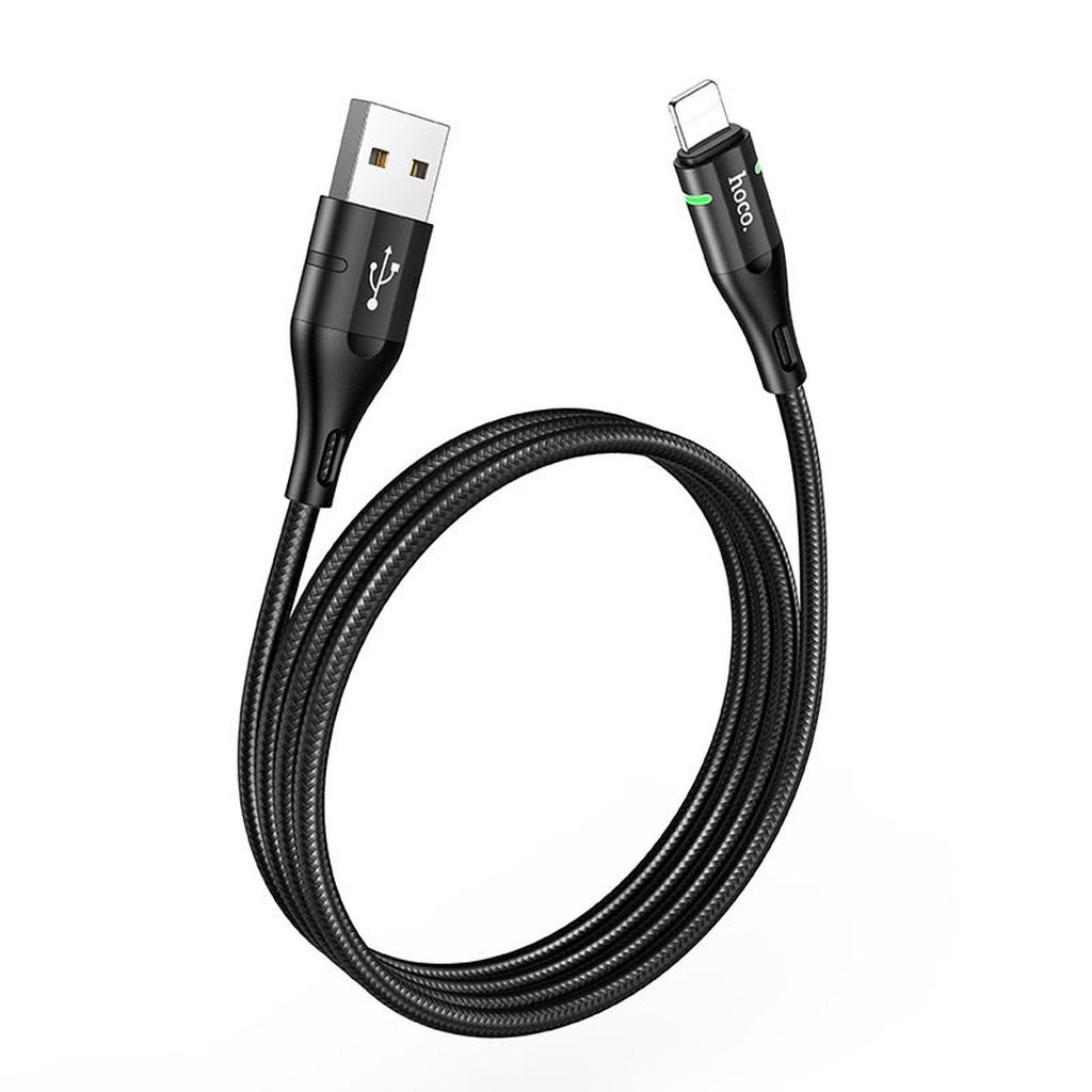 CÁP SẠC NHANH HOCO U93 DÒNG 2.4A ĐẦU LIGHTNING DÀI 1.2M - CHÍNH HÃNG
