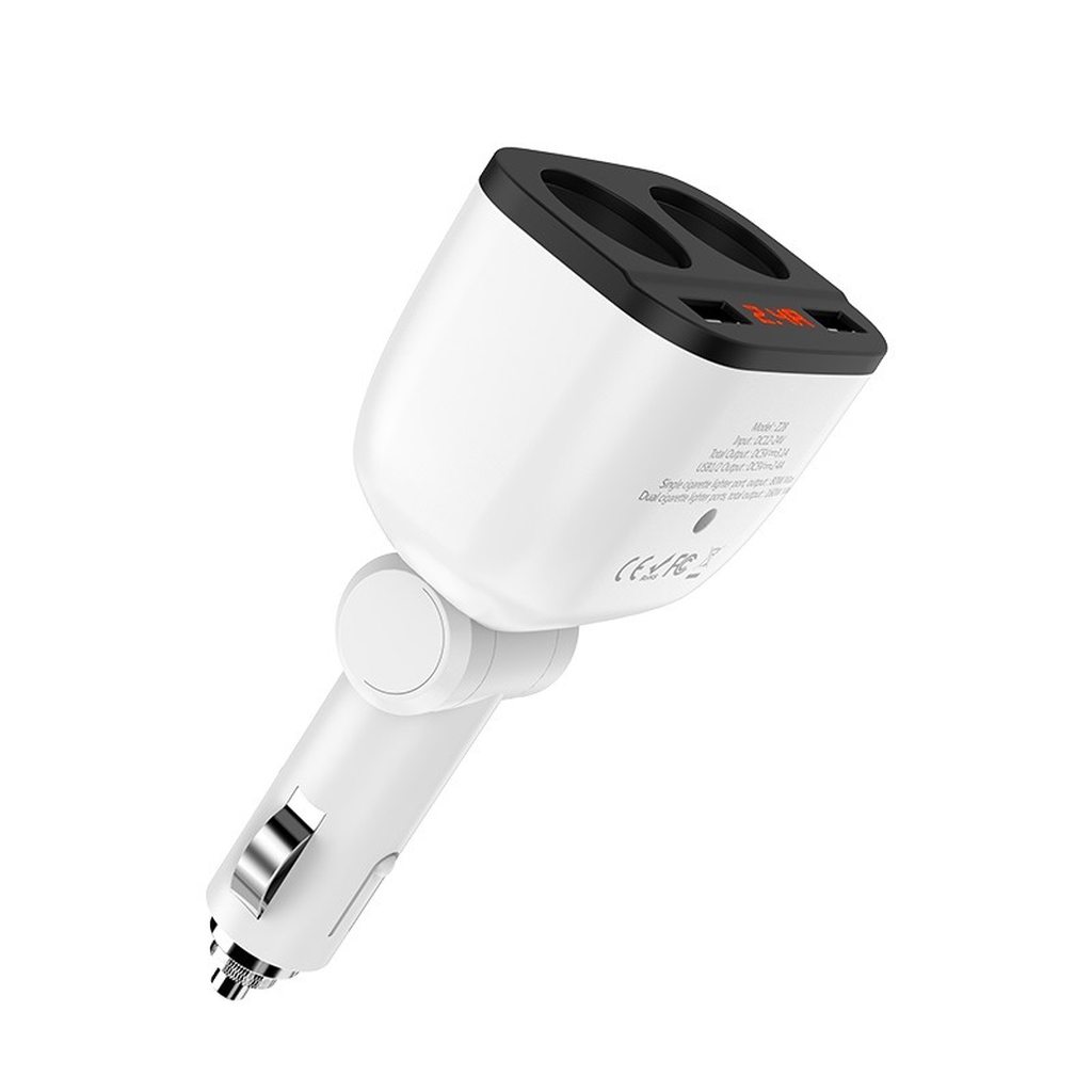 TẨU SẠC ÔTÔ Z28 / 2 CỔNG 2.4A - HOCO CHÍNH HÃNG