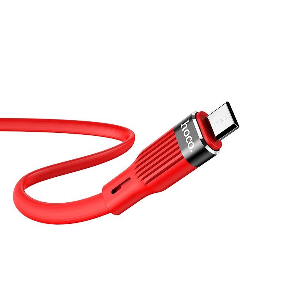 CÁP SẠC NHANH SILICON HOCO U72 DÒNG 2.4A ĐẦU MICRO DÀI 1.2M - CHÍNH HÃNG