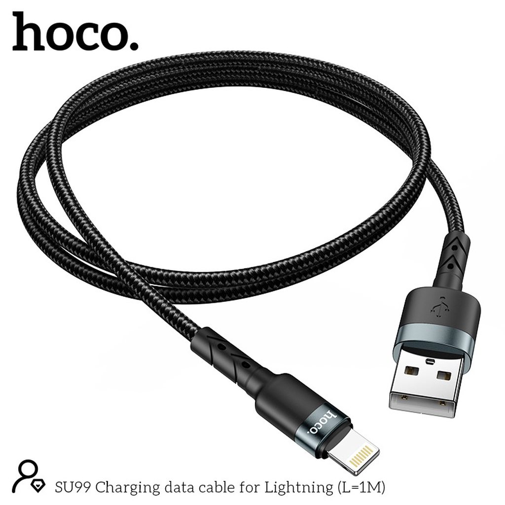 CÁP SẠC NHANH HOCO SU99 LIGHTNING DÒNG 2.4A DÀI 1M - CHÍNH HÃNG