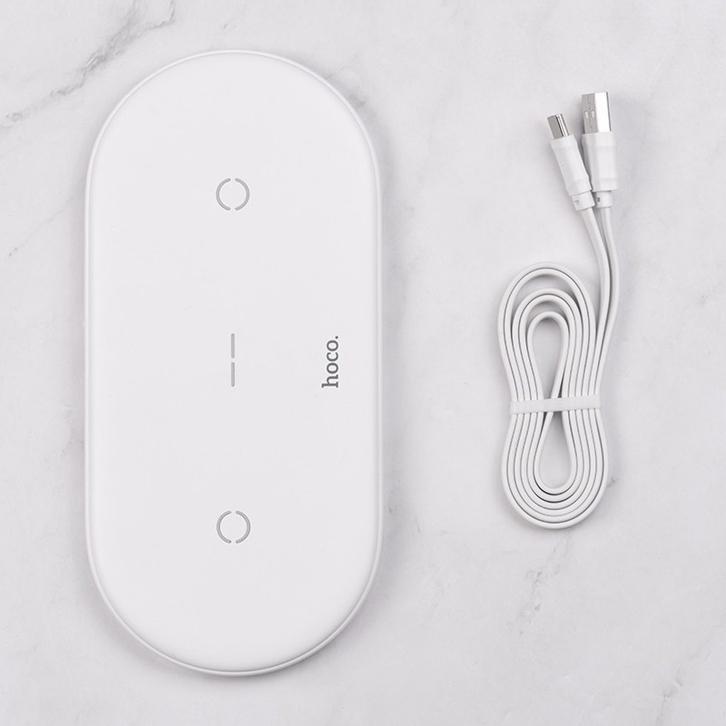 DOCK SẠC NHANH KHÔNG DÂY 2 IN 1 HOCO CW23 - CHÍNH HÃNG